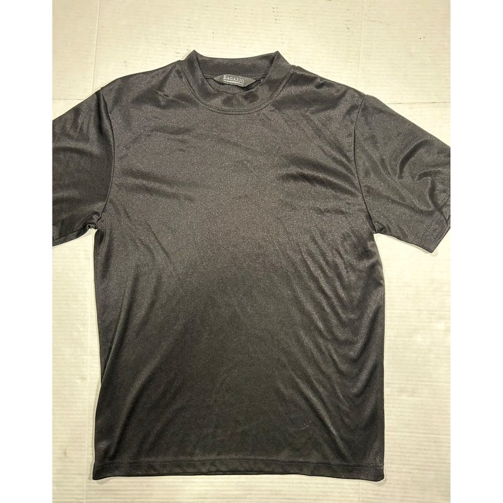Bagazio Mens Black Short Sleeve Shirt Size Medium‎